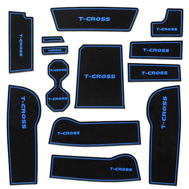 大众途铠tcross门槽垫途凯装饰汽车用品车内改装内饰配件恺水杯垫