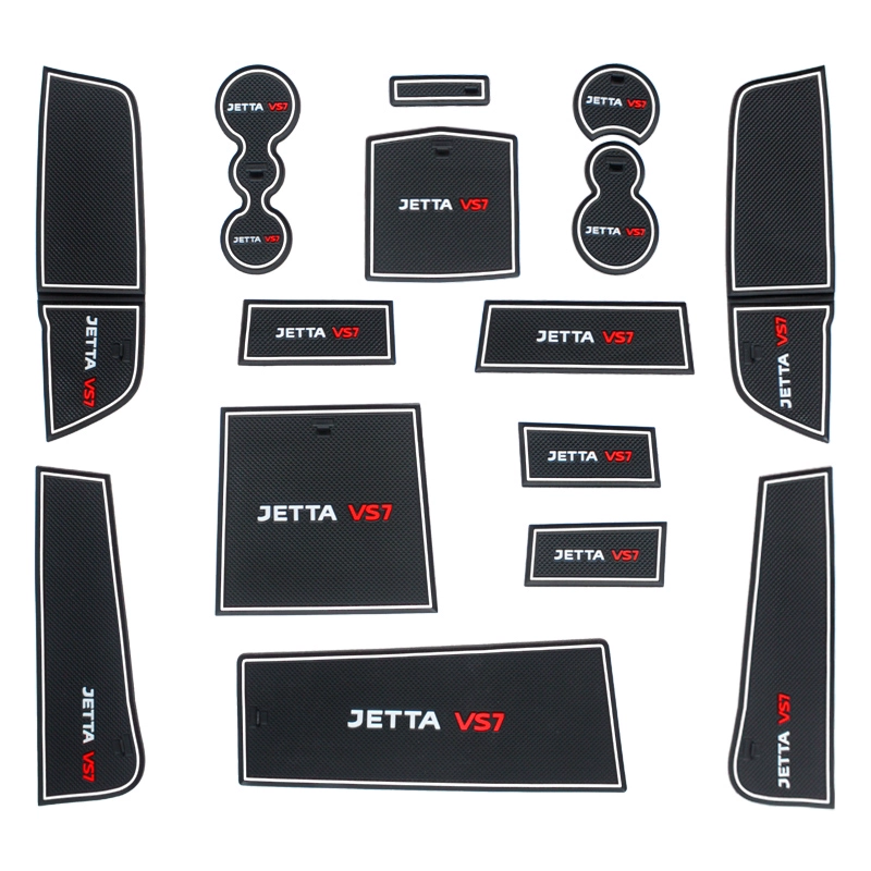 适用一汽捷达vs7门槽垫改装配件专用内饰车内装饰水杯垫汽车用品